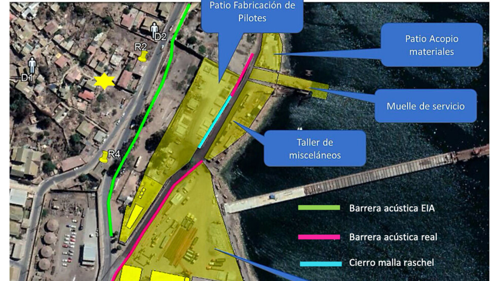 Paralizan faenas de construcción por exceso de ruido en Terminal Puerto Coquimbo