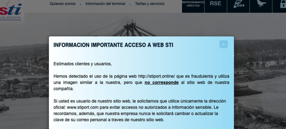 STI advierte por intento de fraude con su página en internet