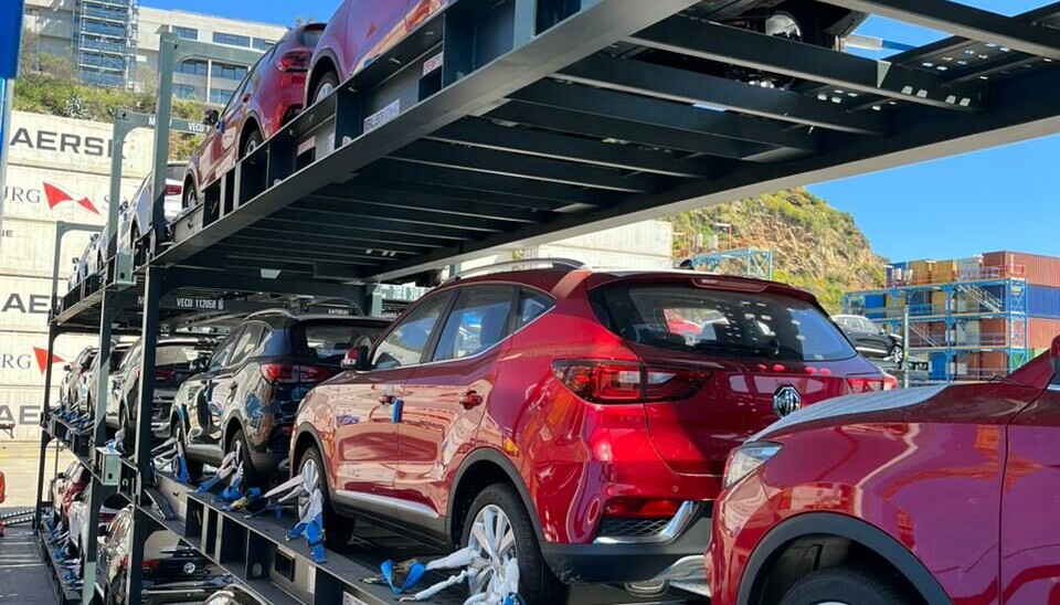 En la imagen se aprecian las unidades que fueron desconsolidadas por primera vez en el terminal porteño.