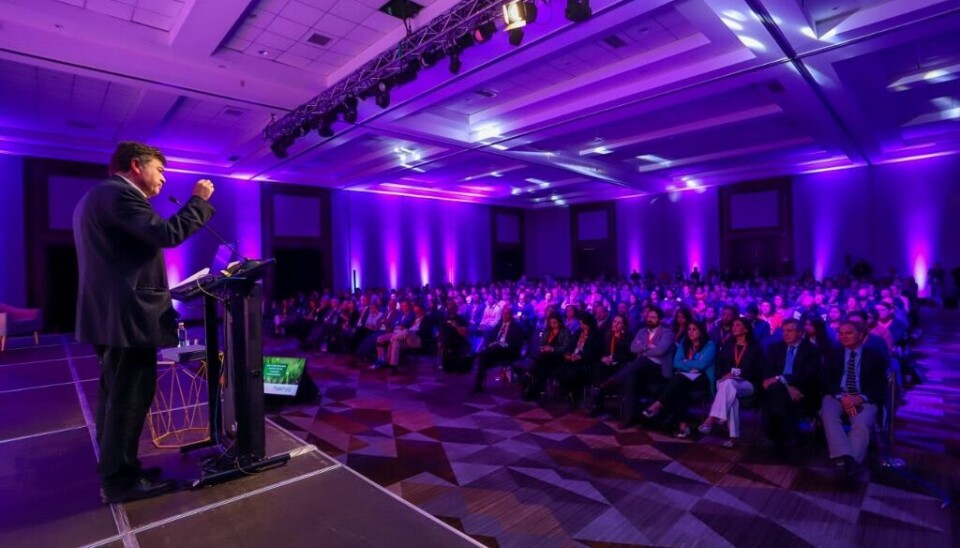 Un aspecto de la sesión inaugural del encuentro Fruittrade 2022 donde intervino el Ministro de Agricultura.