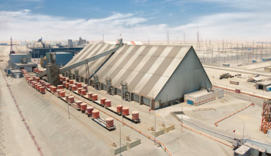 En Puerto Mejillones mejoran el revestimiento del Stock Pile