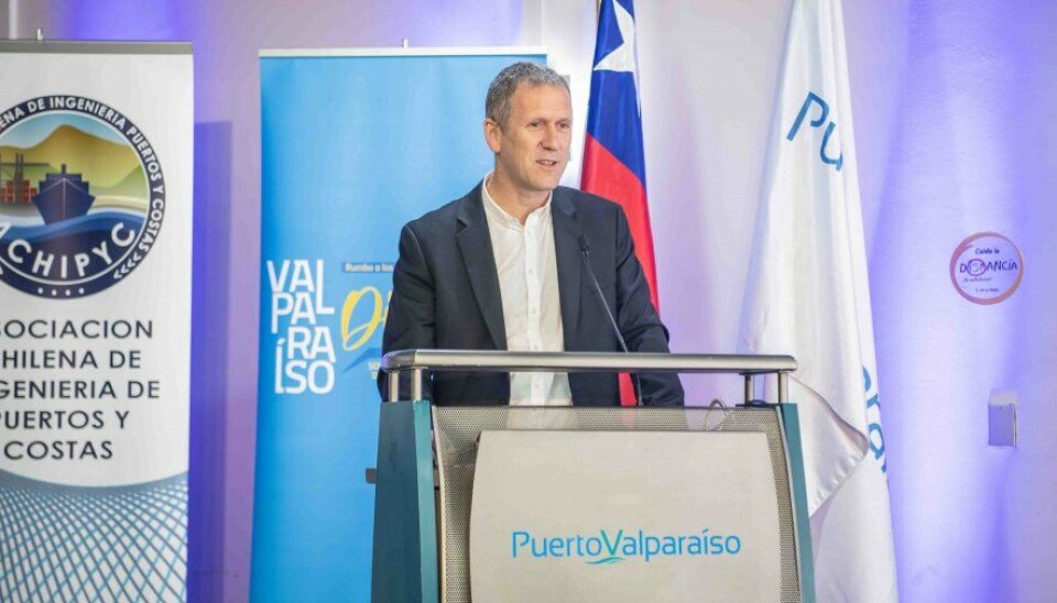 El ministro participó en la segunda jornada del Seminario Internacional de Ingeniería y Operaciones Portuarias.