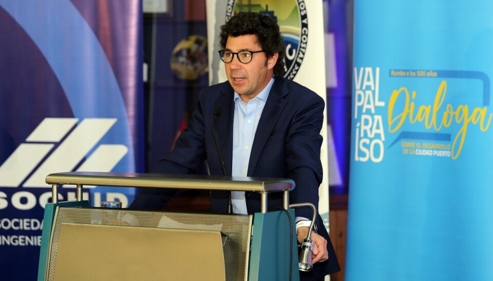 Franco Gandolfo es el gerente general de la estatal Empresa Portuaria de Valparaíso.