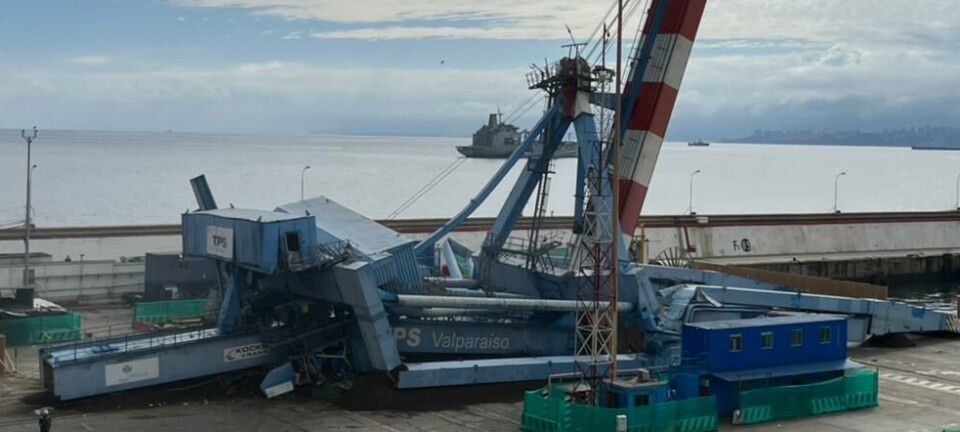 El destino verde de la grúa demolida en Valparaíso