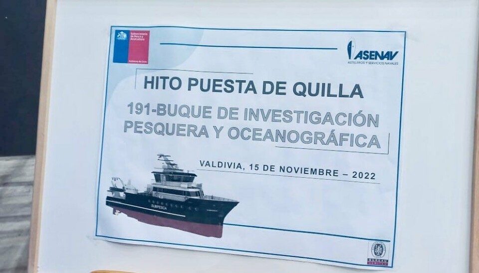 La ceremonia de puesta de quilla se realizó en la Planta I de la empresa, en Valdivia.