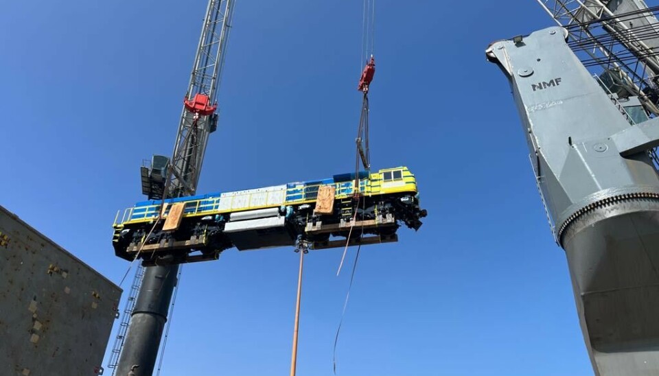 Falta un desembarque para completar las trece locomotoras que deben arribar al país.