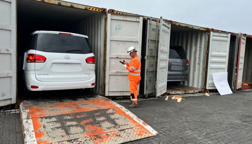 Fueron 102 vehículos que llegaron en contenedores de 40 pies hasta San Antonio Terminal Internacional.