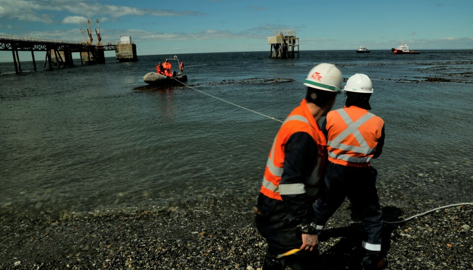 El terminal Gregorio se ubica en la zona norte del Estrecho de Magallanes y es un activo punto de transferencia de hidrocarburos.