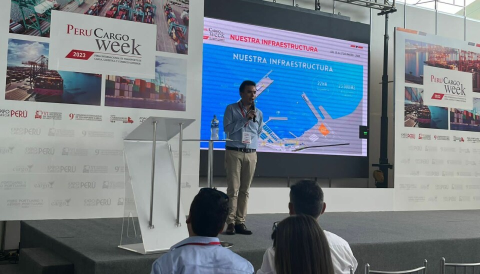 El coordinador de Terminal Puerto Arica en Perú, Víctor Mazuelos, expuso la tarde de este jueves en el marco del Foro Portuario y Aeroportuario en Lima.