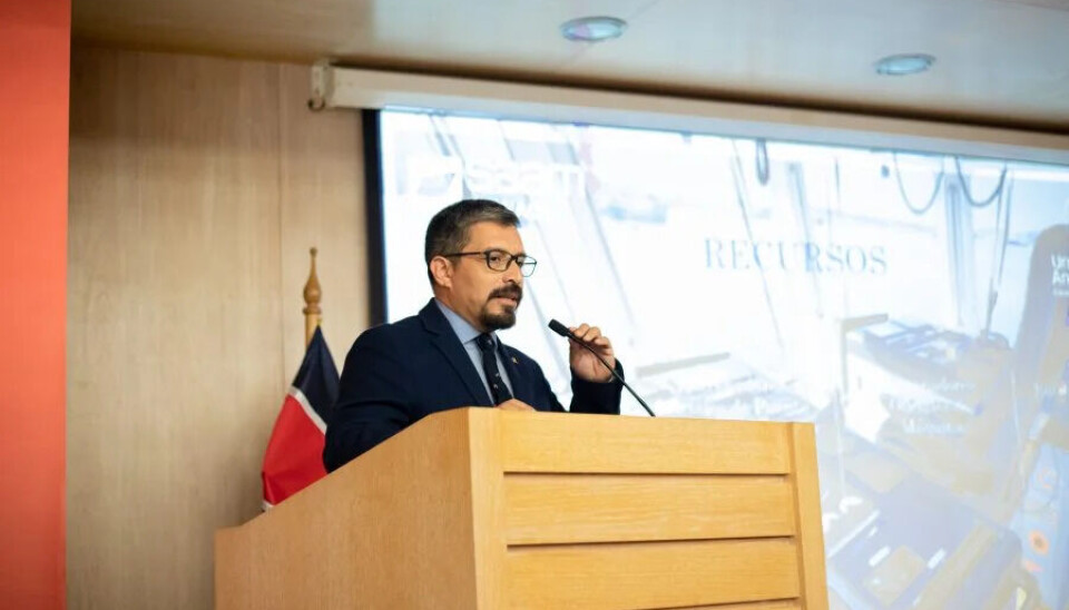 Alejandro Lagunas, director de la carrera en Ingeniería en Marina Mercante, durante el lanzamiento de la Academia que preparará a los oficiales de remolcadores.