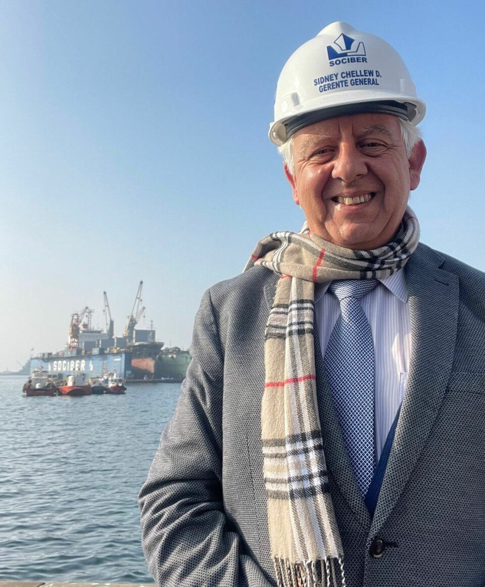 Sidney Chellew pasó 36 años en la Armada y ejerció como director nacional de Asmar. Hace dos años es gerente general de Sociber.