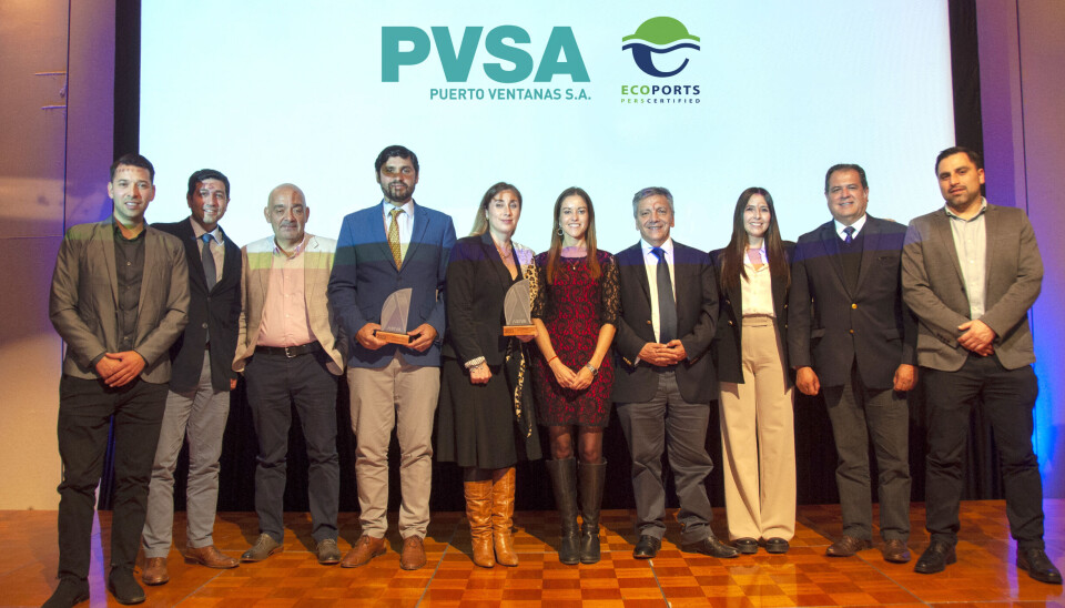 El equipo de Puerto Ventanas que recibió los premios en la última Junta Anual de Socios de Asiva.