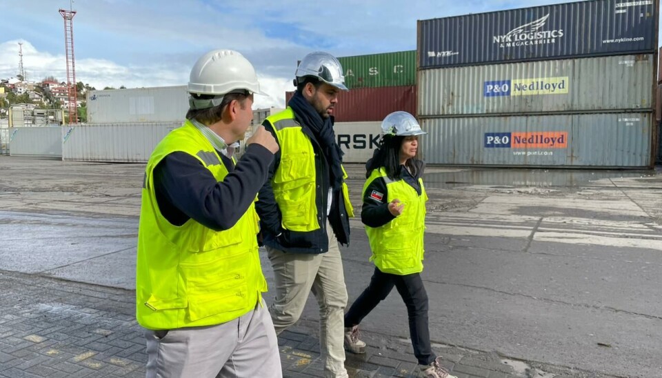 Parte de la visita de AIVP consistió en un recorrido por las instalaciones portuarias.
