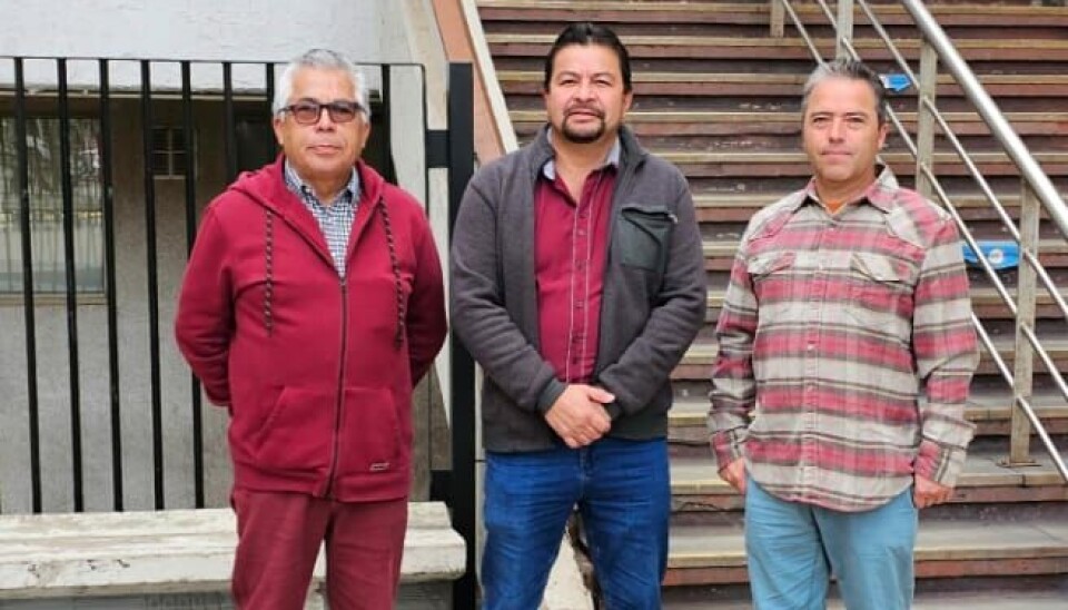 Marco Carrera, Claudio Benavente y Miguel Daneri forman la directiva del sindicato en negociación colectiva.