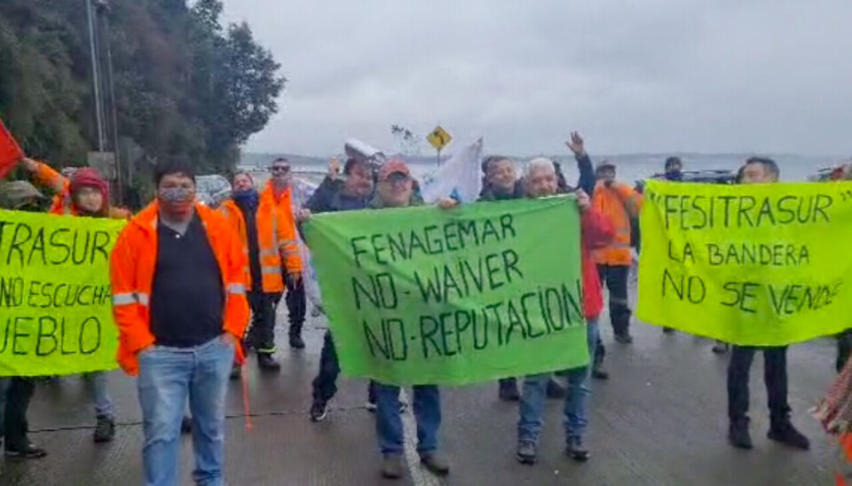 Previo a la manifestación convocada para este viernes, un grupo de trabajadores se manifestó o contra el proyecto de ley.
