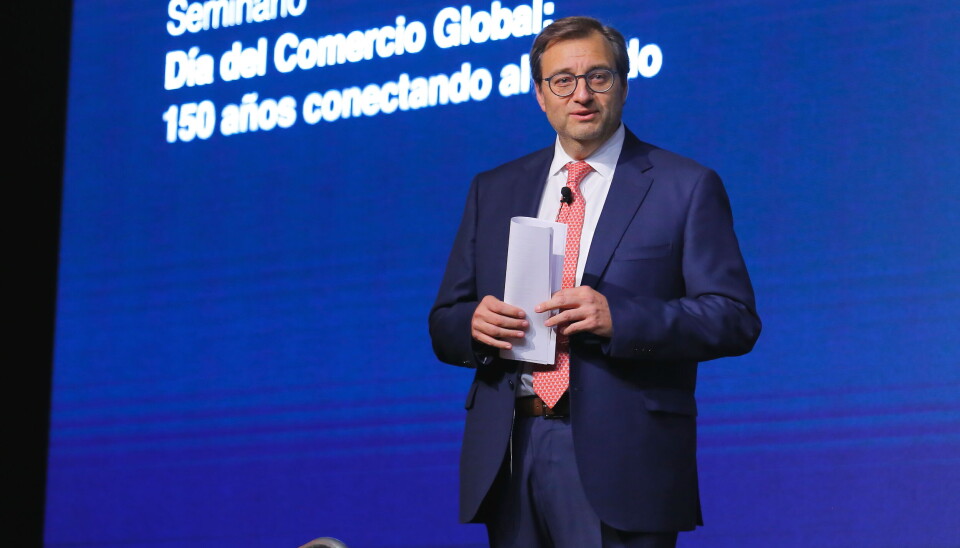 Óscar Hasbún es gerente general de CSAV desde el 2011 y actualmente ocupa también el cargo de Primer Vicepresidente de la Sofofa.