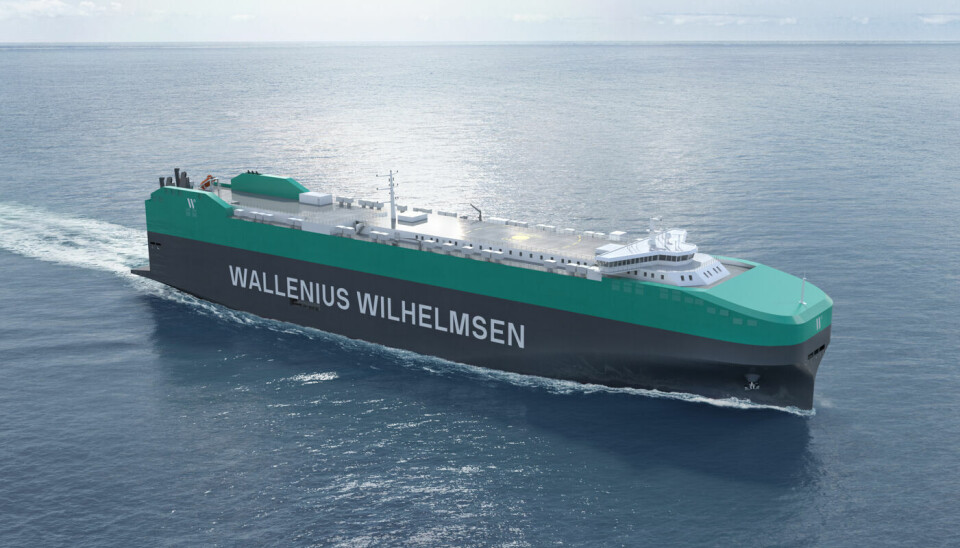 La imagen proyecta cómo serán los nuevos barcos de transporte de rodados que la compañía encargó. Serán cuatro inicialmente con la opción de sumar otras ocho unidades.
