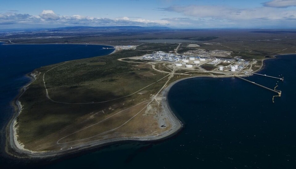 En la Punta Porpesse, en primer plano, se pretende construir un nuevo muelle para la descarga de los materiales e insumos para la producción de hidrógeno verde y sus derivados.