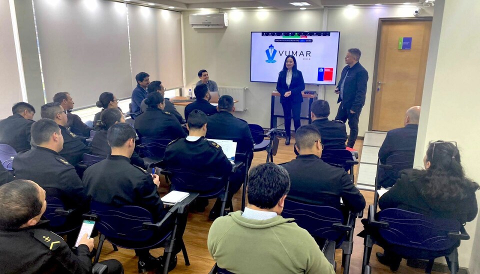 Una de actividades de capacitación en las oficinas de Puertos de Talcahuano para preparar a los diferentes actores en el uso de la Vumar.