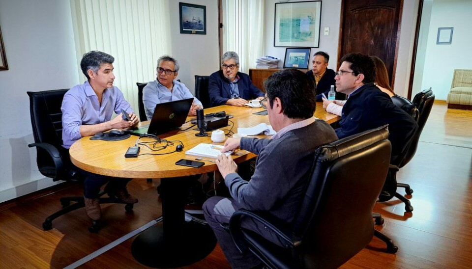 Los representantes del Ministerio y del Puerto de Antofagasta reunidos en la ciudad nortina.