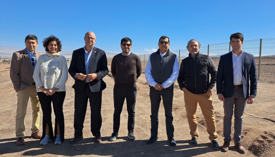 Parte del grupo que visitó desde Argentina el puerto antofagastino y la infraestructura logística de la zona.