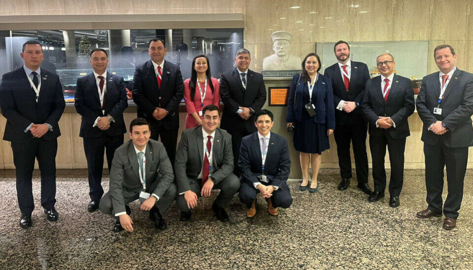 Parte de la delegación chilena en el encuentro de la OMI.