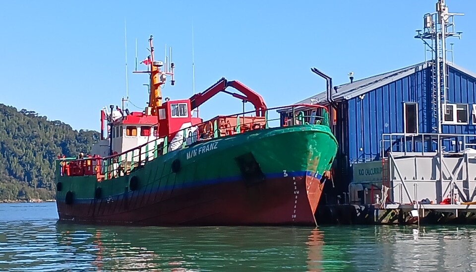 Las naves en la zona sur austral prestan servicios a la industria salmonicultora.