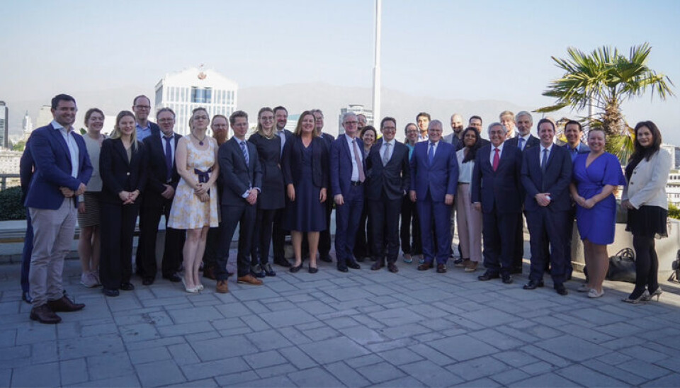 Los equipos de Chile y de la Asociación Europea de Libre Comercio (EFTA) –conformada por Suiza, Noruega, Islandia y Liechtenstein–.