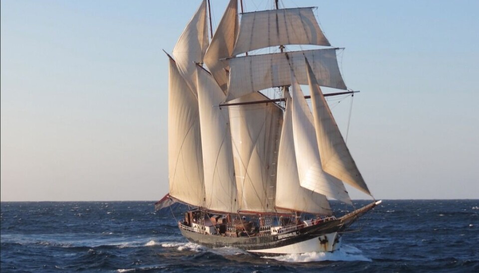 Oosterschelde, la centenaria goleta holandesa de tres palos y 50 metros de eslora.