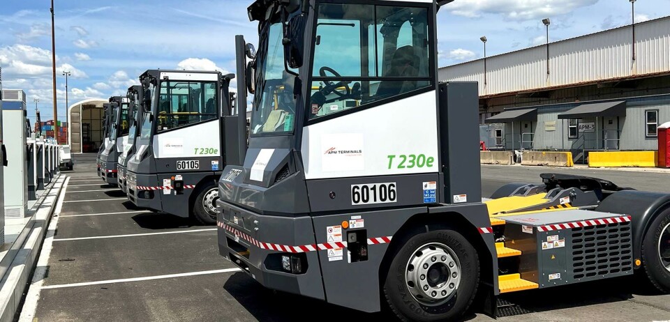 Nuevos tractores eléctricos para el terminal portuario norteamericano.