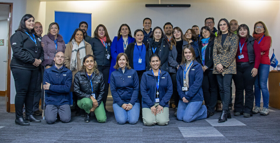 Colaboradores, proveedores y ejecutivos de TPS tras la reunión.