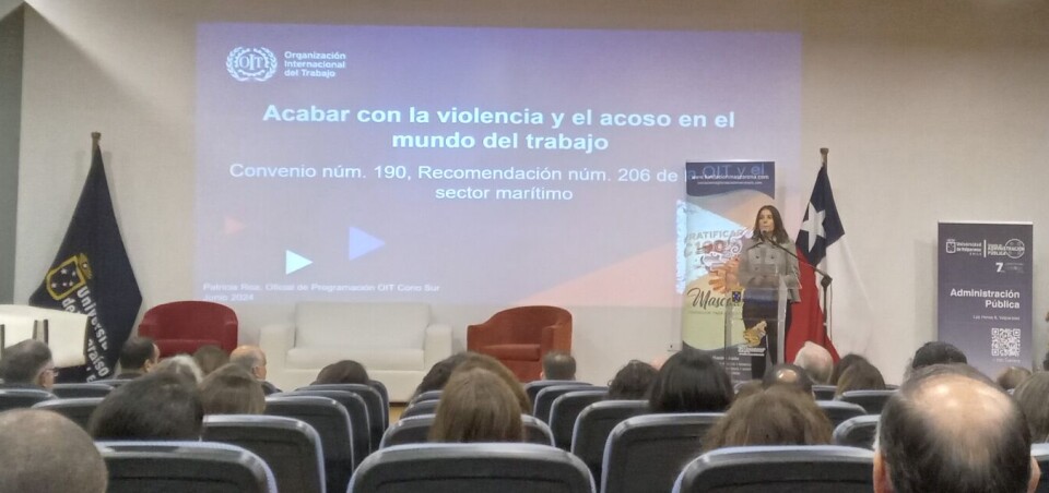 Diferentes actores del mundo marítimo se dieron cita en este seminario que abordó la temática del acoso.