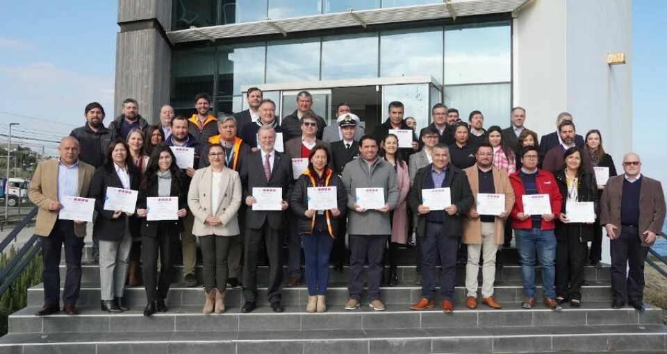 Autoridades y la comunidad representativa se reunieron en la ciudad puerto de San Antonio.