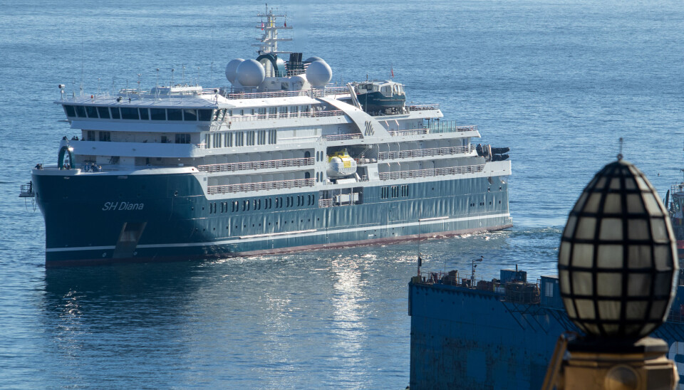 El SH Diana ingresando al Puerto de Valparaíso durante la pasada temporada.