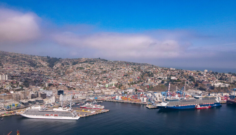 Vista del puerto y cruceros durante la temporada 2023-2024.