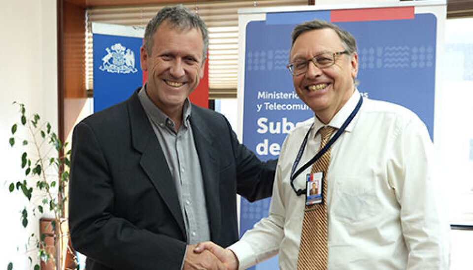 El ministro de Transportes, Juan Carlos Muñoz, y el coordinador general del PDL, Antonio Dourthé.