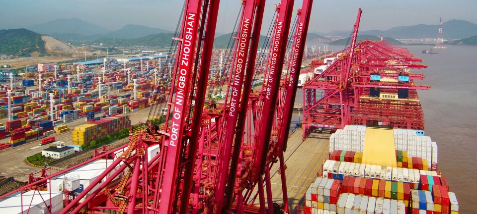 Explosión de portacontenedores causó preocupación en el Puerto de Ningbo-Zhoushan