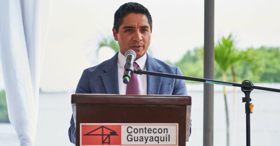 Fodohil Galeas es el CCO de Contecon, el terminal que afirma ser el más seguro de todo Ecuador.