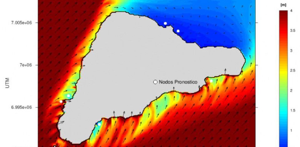 Herramienta para pronóstico de alta precisión para el oleaje en las costas chilenas.