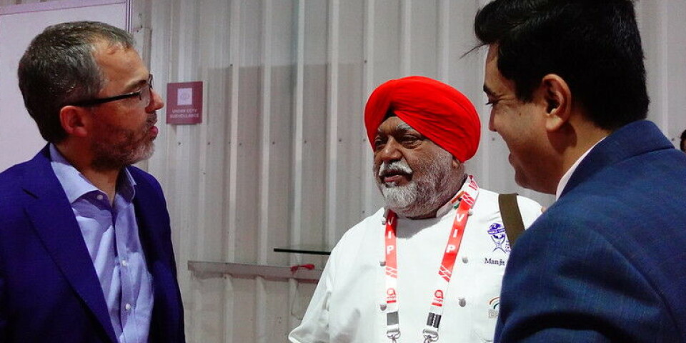Autoridades chilenas en su paso por la feria Anuga Select India.