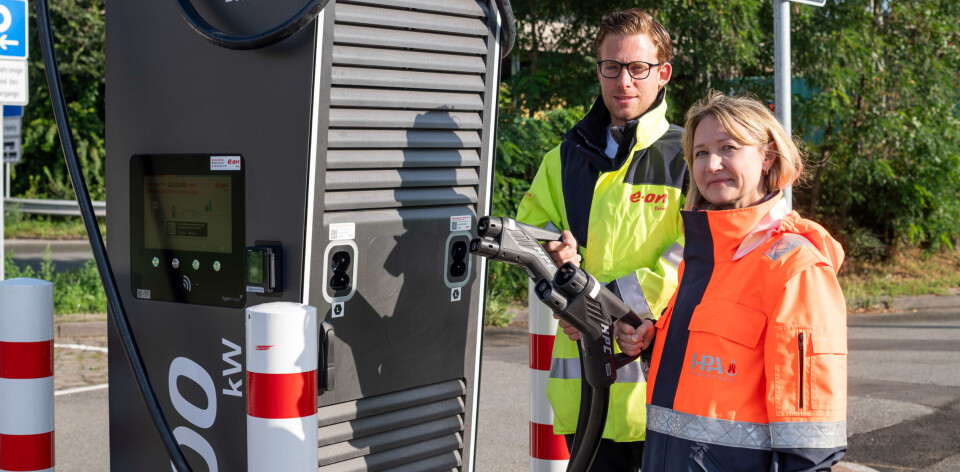 Primer punto de carga en Alemania dedicado específicamente a camiones eléctricos.