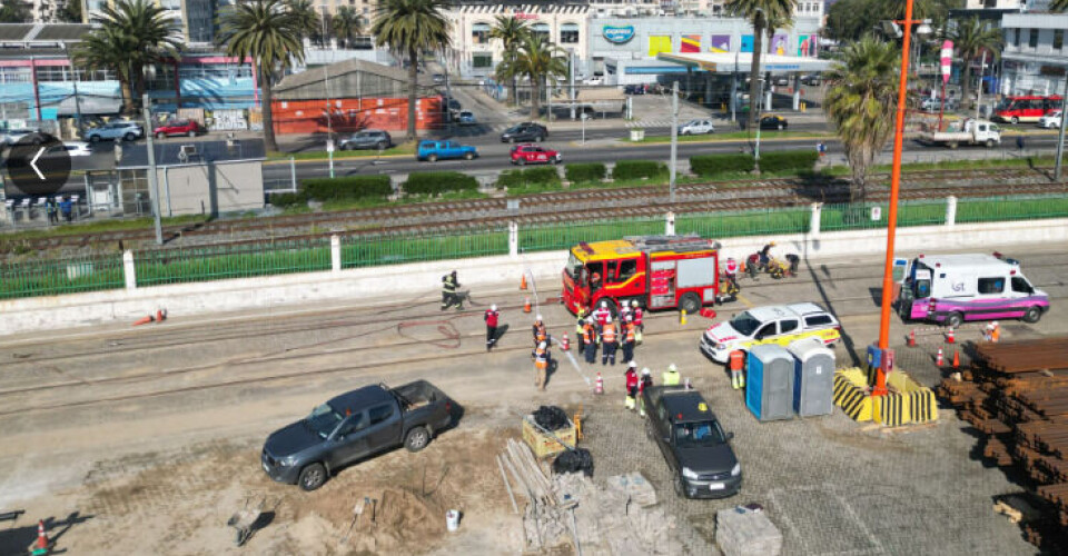 Una operación conjunta entre el terminal, Bomberos y la Autoridad Marítima.