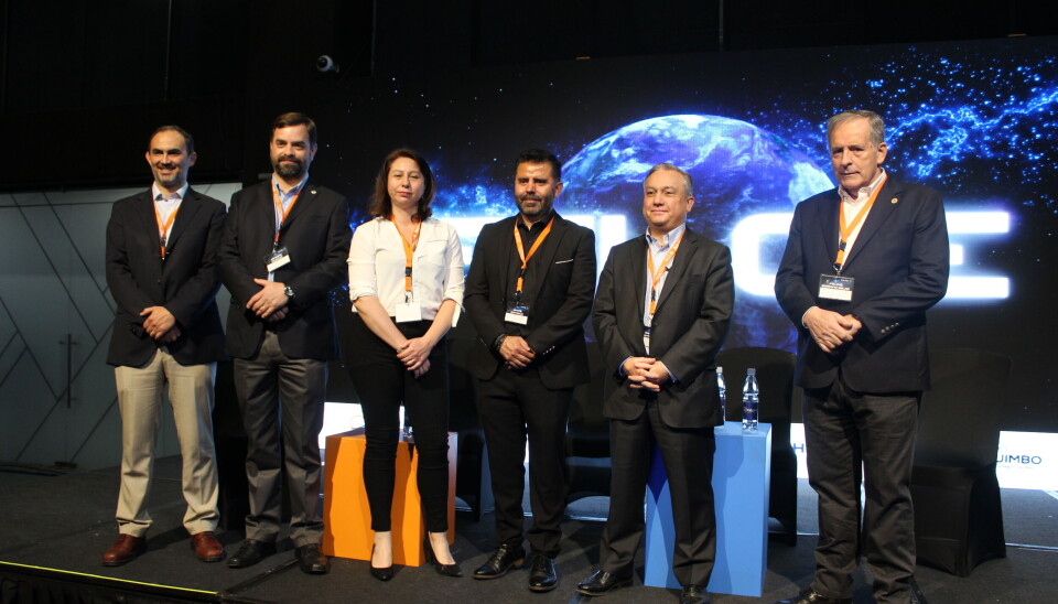 Los participantes del conversatorio “Puertos de Chile, una visión hacia el futuro” en Filce 2024.