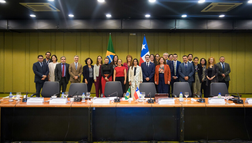 Autoridades de ambos países tras la reunión de la comisión en Brasilia.