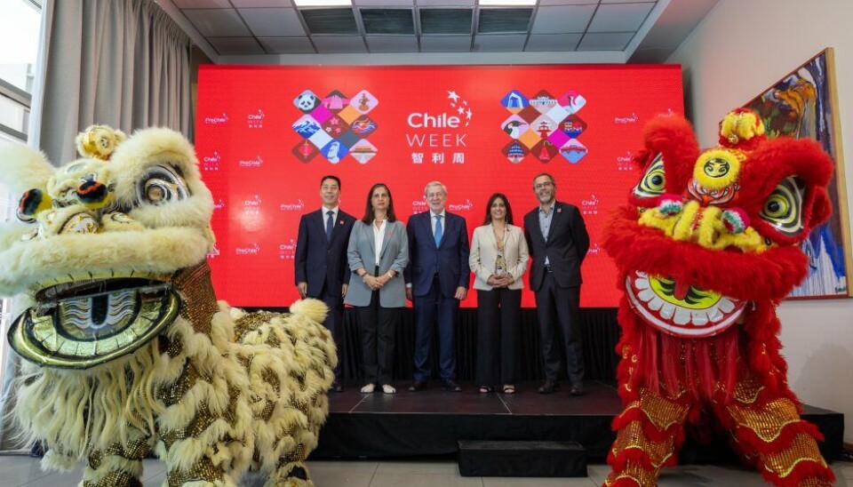 Autoridades durante el lanzamiento oficial de la novena versión de Chile Week China.