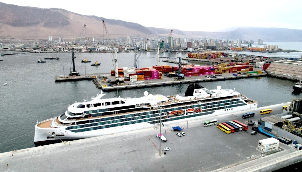 El crucero llegó procedente del puerto de Callao en Perú.