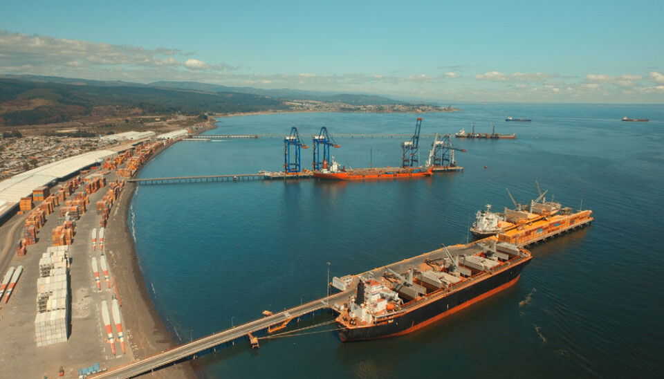 El Puerto de Coronel movilizó 325.616 toneladas para exportaciones en octubre.