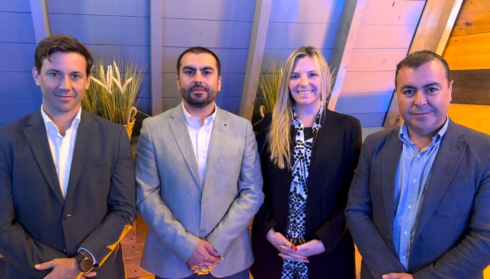 Juan Ignacio Vercellino, gerente general en Andes Transport; Carlos Fica, gerente de ventas en Andes Transport; Camila Parker, gerente general en Andes Integración Logística; Cristóbal Huidobro, CEO en Andes Integración Logística.