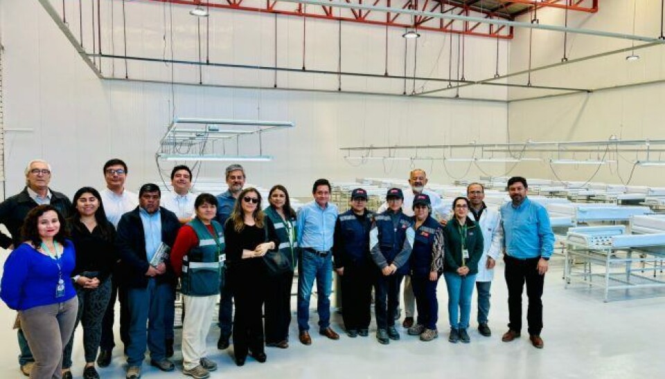 Ejecutivos de Frutas de Chile y autoridades del SAG en la presentación de los sitios de inspección.