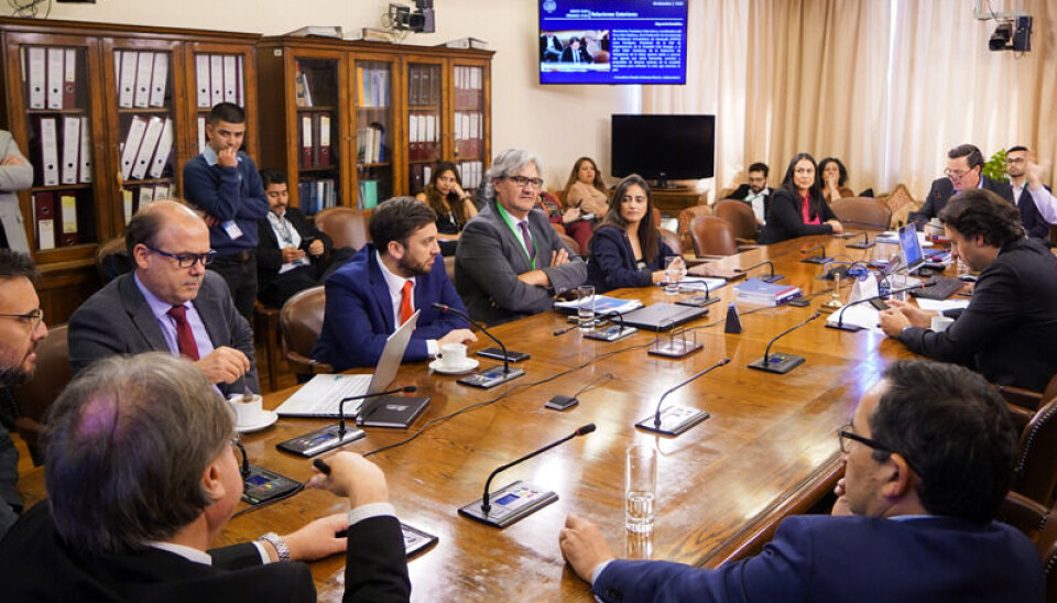 La subsecretaria Claudia Sanhueza durante su exposición en la Comisión de RR.EE. de la Cámara.